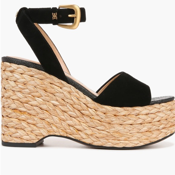 🌸SAM EDELMAN 🌸 April Platform Wedge Espadrille Sandal Size: 10 - Picture 3 of 12